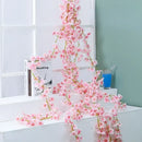 DecorBites™ Artificial Sakura Flowers Vine: Wedding Garden Rose Arch Decoration