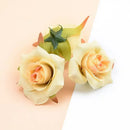 Assorted pastel and vibrant artificial silk roses – wedding decor