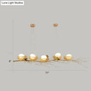 DecorBites™ Artistic Aluminum Wire Nest Island Lamp with Wood Egg and Bird: A Unique Suspension for Dining Room