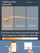 DecorBites™ Ash Wood LED Pendant Lights: Dimmable, RC/APP Controlled for Indoor Decor.