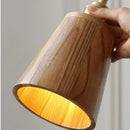 DecorBites™ Ash Wood LED Wall Lamp with Pull Chain Switch for Home Decor