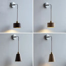 DecorBites™ Ash Wood LED Wall Light with Pull Chain Switch – Japanese Style Bedside Lamp