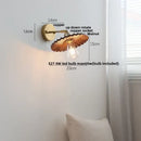 DecorBites™ Ash Wood LED Wall Lights Living Room Porch Stair Nordic Modern Up Down Rotate Pull Chain Switch Bedside Lamp