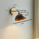 DecorBites™ Ash Wood LED Wall Lights Living Room Porch Stair Nordic Modern Up Down Rotate Pull Chain Switch Bedside Lamp