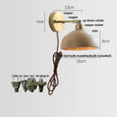 DecorBites™ Ash Wood LED Wall Lights Living Room Porch Stair Nordic Modern Up Down Rotate Pull Chain Switch Bedside Lamp