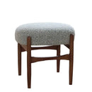 Mid century gray ash wood makeup bench bedroom dressing chair