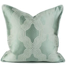 Asian landscape painting gray pillow cover living room decor