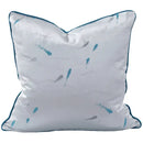 Asian landscape painting gray pillow cover living room decor