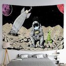 DecorBites™ Astronaut Alien Tapestry Wall Hanging Kawaii Universe Mystic Home Decor
