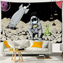 DecorBites™ Astronaut Alien Tapestry Wall Hanging Kawaii Universe Mystic Home Decor