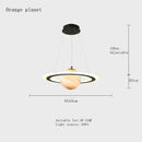 DecorBites™ Astronaut Ball LED Light: Modern Boys Room Decor, Acrylic Planet Earth Pendant