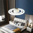 DecorBites™ Astronaut Ball LED Light: Modern Boys Room Decor, Acrylic Planet Earth Pendant