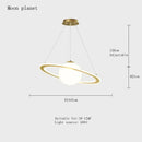 DecorBites™ Astronaut Ball LED Light: Modern Boys Room Decor, Acrylic Planet Earth Pendant