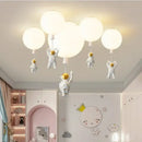 DecorBites™ Astronaut Balloon Ceiling Lamp: Modern Minimalist LED Chandelier for Kids' Room