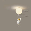 DecorBites™ Astronaut Balloon Ceiling Lamp: Modern Minimalist LED Chandelier for Kids' Room