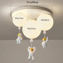DecorBites™ Astronaut Balloon Ceiling Lamp: Modern Minimalist LED Chandelier for Kids' Room