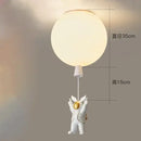 DecorBites™ Astronaut Balloon Ceiling Lamp: Modern Minimalist LED Chandelier for Kids' Room