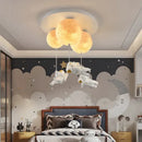 Astronaut bubble chandelier moonlight pendant light for bedroom
