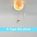 Astronaut bubble chandelier moonlight pendant light for bedroom