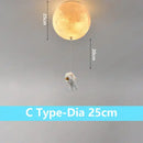 Astronaut bubble chandelier moonlight pendant light for bedroom