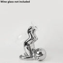 DecorBites™ Astronaut Ceramic Wine Rack: Handmade Bar Accessories, Animal Sculpture Figurine