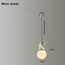 DecorBites™ Astronaut Chandelier: Personalized Children's Room Decor Lighting for Warm Atmosphere