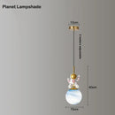 DecorBites™ Astronaut Chandelier: Personalized Children's Room Decor Lighting for Warm Atmosphere