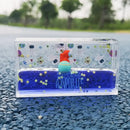 DecorBites™ Astronaut Drift Keychain: Creative Liquid Hourglass Stress Relief Toy & Home Decor