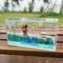 DecorBites™ Astronaut Drift Keychain: Creative Liquid Hourglass Stress Relief Toy & Home Decor