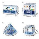DecorBites™ Astronaut Drift Keychain: Creative Liquid Hourglass Stress Relief Toy & Home Decor