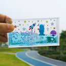 DecorBites™ Astronaut Drift Keychain: Creative Liquid Hourglass Stress Relief Toy & Home Decor