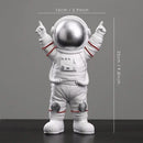 DecorBites™ Astronaut Figurines: Modern Spaceman with Moon Sculpture, Perfect Gift for Man & Boyfriend