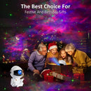 DecorBites™ Astronaut Galaxy Starry Sky Projector Night Light with Remote Control for Bedroom, Kids - Gift Ready.