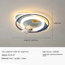 Modern blue & white astronaut kids bedroom ceiling light