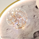Astronaut gold led ceiling light for kids bedroom