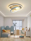 DecorBites™ Astronaut LED Chandelier: Remote Control Ceiling Pendant Light for Children's Room