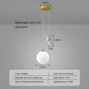 Decorbites astronaut moon pendant light for childrens room bedroom