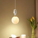 Decorbites astronaut moon pendant light for childrens room bedroom