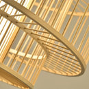 Decorbites bamboo ceiling chandelier woven pendant light for garden