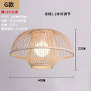 Decorbites bamboo ceiling chandelier woven pendant light for garden