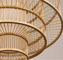 Decorbites bamboo ceiling chandelier woven pendant light for garden