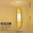 Decorbites bamboo ceiling chandelier woven pendant light for garden