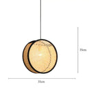 Decorbites bamboo core rattan chandelier kitchen pendant light