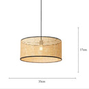 Decorbites bamboo core rattan chandelier kitchen pendant light