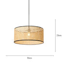 Decorbites bamboo core rattan chandelier kitchen pendant light