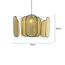 Decorbites bamboo core rattan chandelier kitchen pendant light