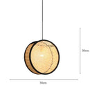 Decorbites bamboo core rattan chandelier kitchen pendant light