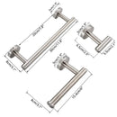 DecorBites™ Bathroom Hardware Set: Towel Bar, Robe Hook, Rack, Shelf, Tissue Holder, Hook