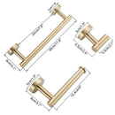 DecorBites™ Bathroom Hardware Set: Towel Bar, Robe Hook, Rack, Shelf, Tissue Holder, Hook