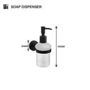 DecorBites™ Bathroom Hardware Set: Towel Rack, Toilet Brush, Paper Holder, Soap Dispenser, Towel Bar, Hook